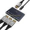 B03C DP1.4 Splitter Adapter  1.4 Select Switcher Box for Triple Screens Setups 8K30hz Video Transmission