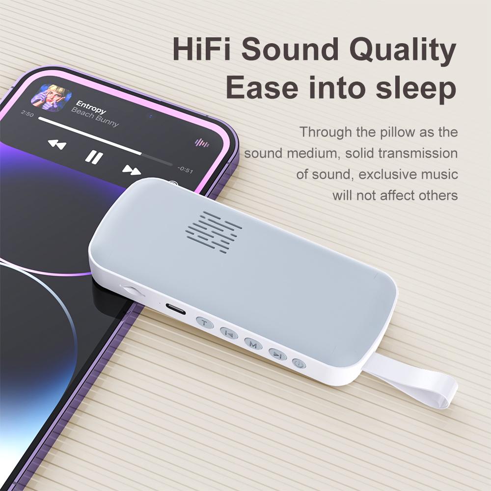 SMB-03 Bone Conduction Sleep Speaker Mini Wireless Bluetooth-Compatible Under Pillow Speaker