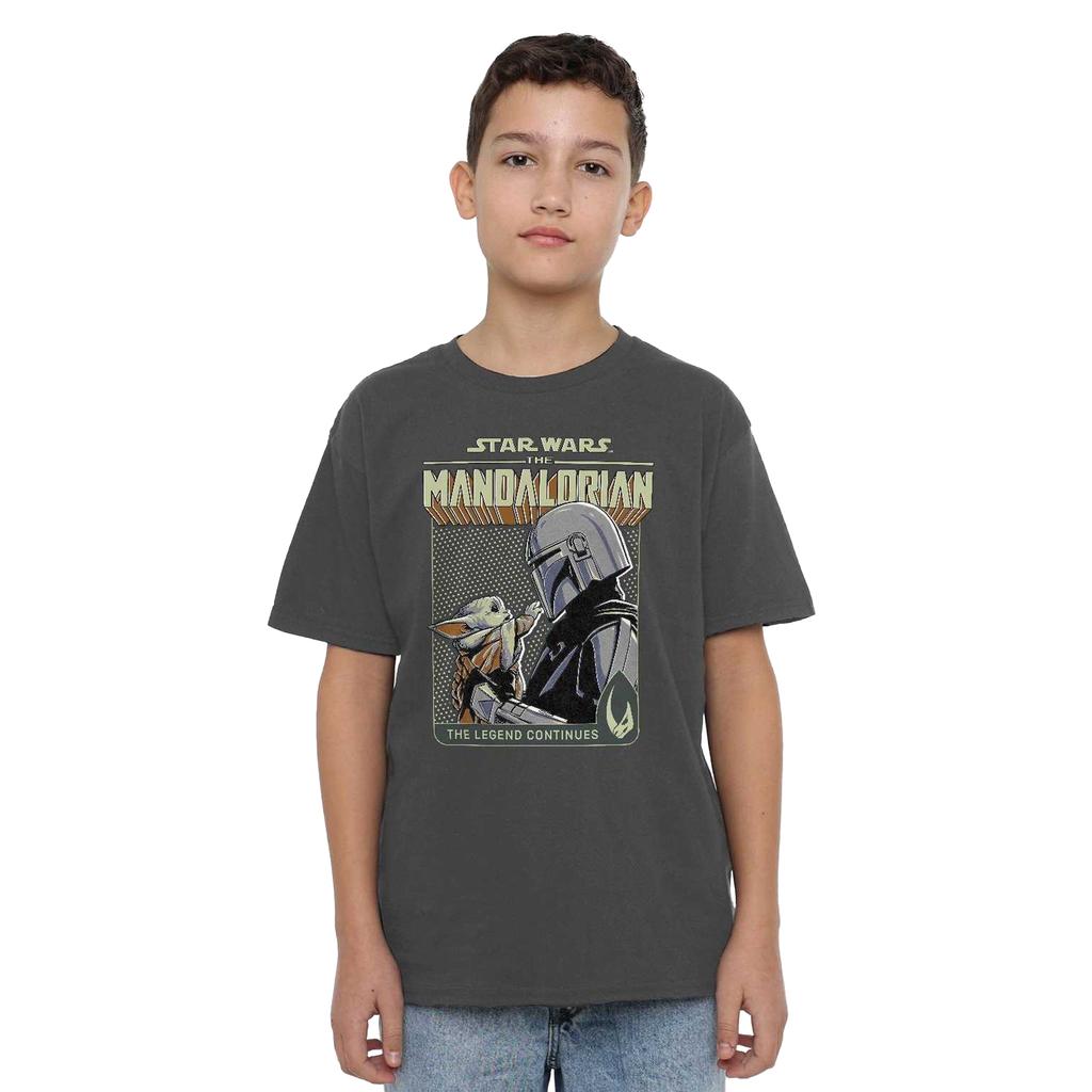 Star Wars: The Mandalorian Childrens/Kids Legend Continues Grogu T-Shirt