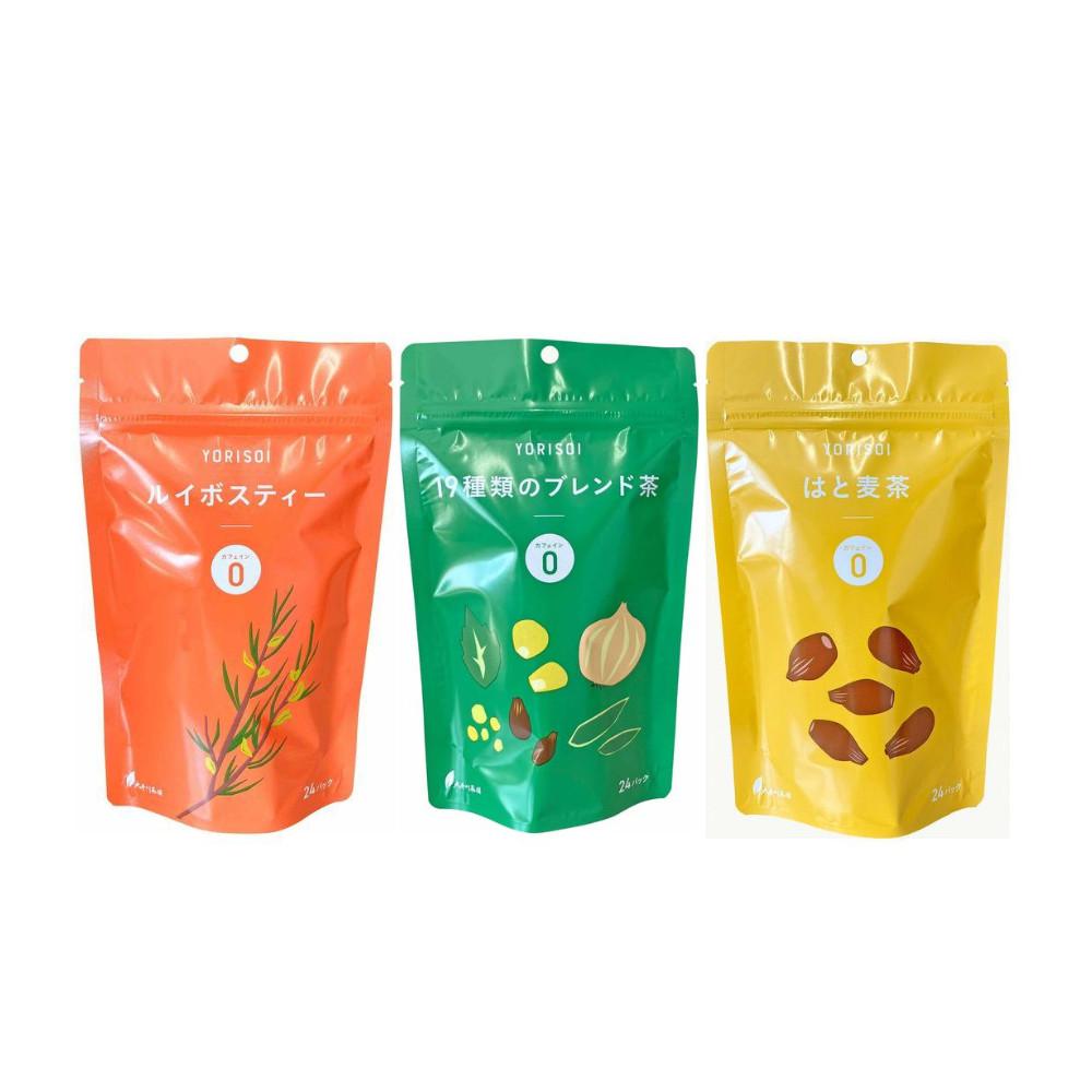 Japan Oigawa Chaen YORISOI 0 Caffeine Teabags (19 Blend Teas / Barley Tea / Rooibos Tea) - 24 Bags Rooibos Tea