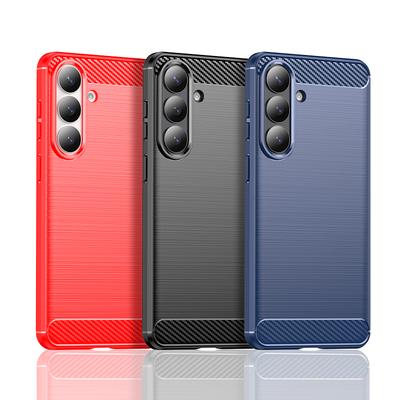For Cover Samsung Galaxy S26 Plus Case For Samsung S26 Ultra S26 Plus Silicone Carbon Fiber Back Case For Samsung S26 Plus Case