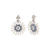 Indigo Affair Pin Wheel Earrings