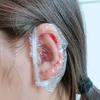100 Disposable Waterproof Ear Covers for Piercing, Bathing, Shampooing, and Hair Dyeing