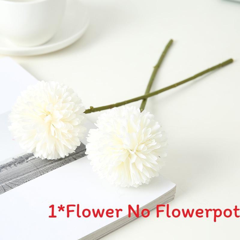 Floral Fake Ball Chrysanthemum Silk Flower For Party Decor And Props Photography