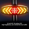 Safety Warning Bike Brake Lights Tail Light with Turn Signals Bike Rear Light