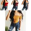 Elegant Women Summer Casual Off Shoulder Tank Top Vest Blouse For Effortless Style