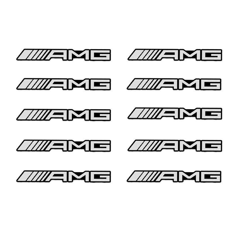 Styling auta 3D hliníkové samolepky na reproduktory Znak Emblém Nálepka Pro Mercedes Benz AMG W124 W202 W203 W204 W210 W211