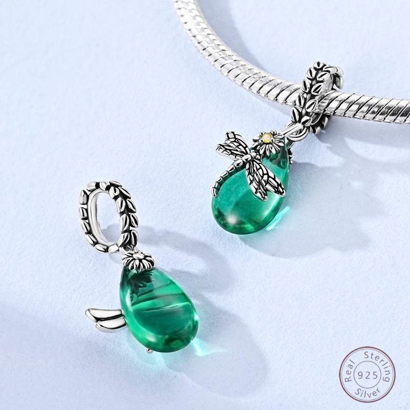 New Arrival Charm Beads Dragonfly Copper Pendant 3Mm Diy Party Christmas Fine Jewelry Making Gift