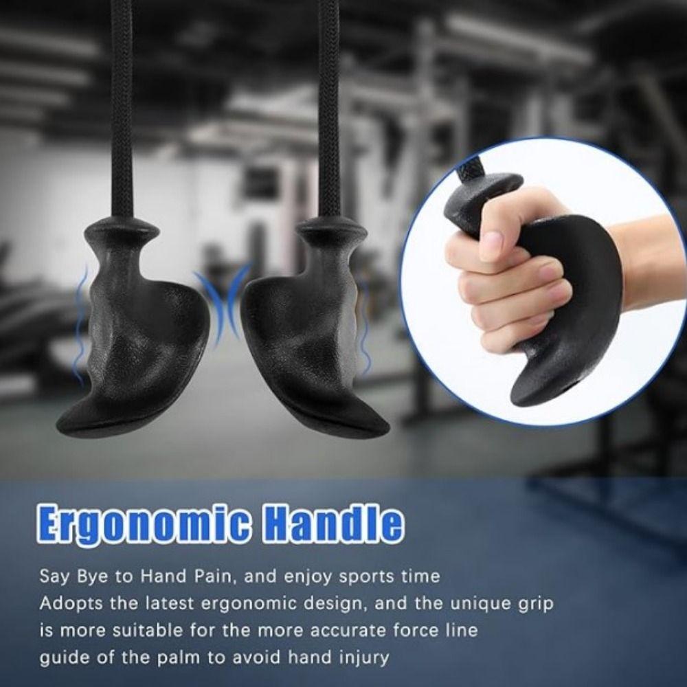 Ergonomic Handles Fitness Pull Rope Anti-Slippery Triceps Gantry Pull Rope  Arm Training