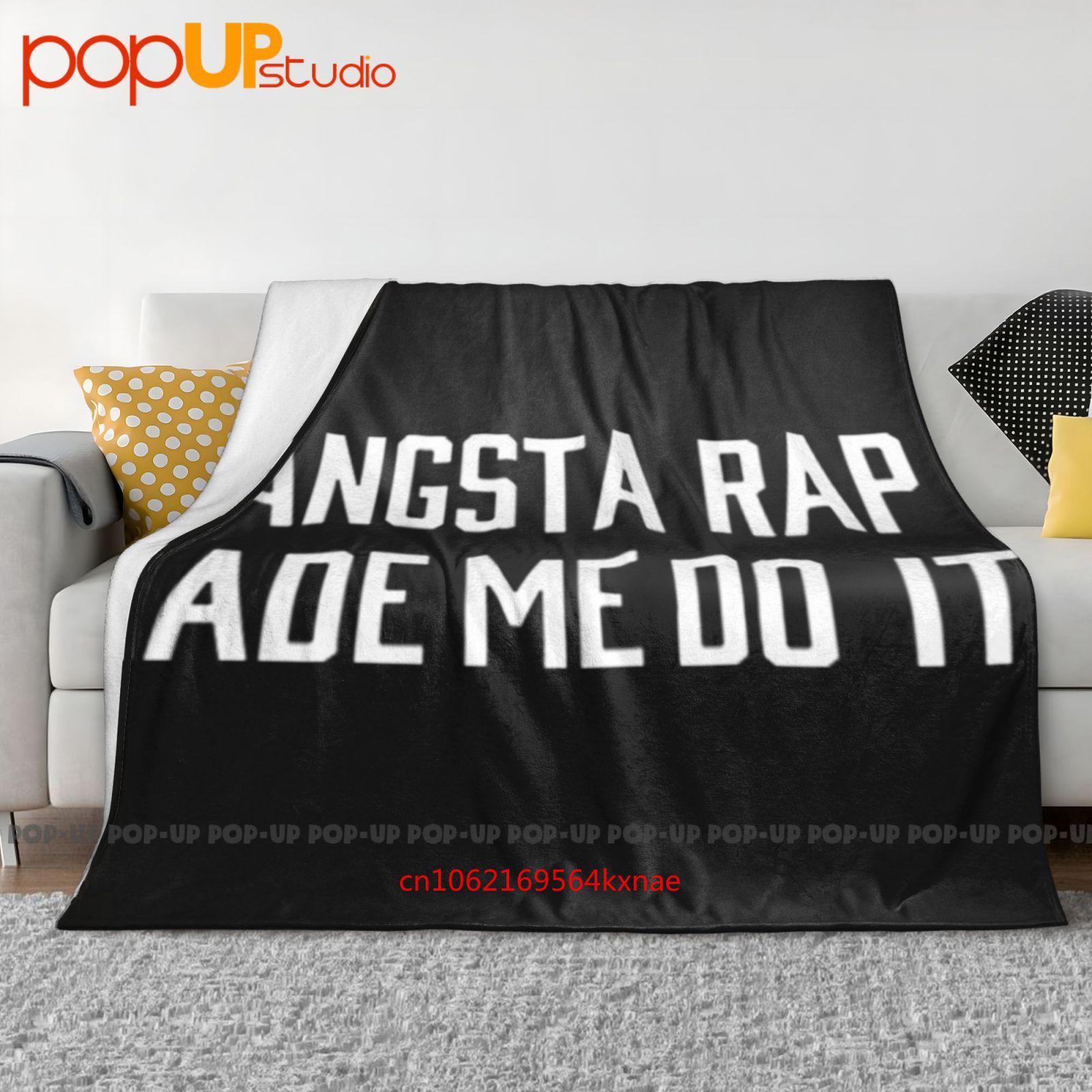 Gangsta Rap Made Me Do It Ultra-Soft Blanket Quilt Winter Sofa Cover Bed Covers 30x40in