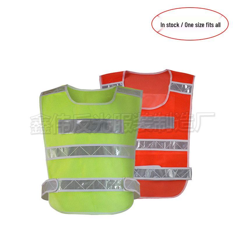 High-Visibility Reflective Safety Vest for Traffic and Construction Workers