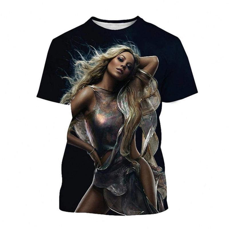 Летние футболки с коротким рукавом с 3D-печатью Mariah Carey для мужчин и женщин, повседневный дышащий топ в стиле хип-хоп и уличной моды