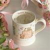 Cute Ceramic Little Bear Biscuits Mug Hand Drawn Cream Style Coffee Cup Instant Noodles Bowl Office