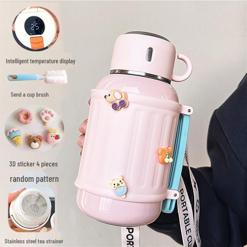 Large Capacity Insulated Thermos Flask – Portable Water Cup for Students, Men & Women