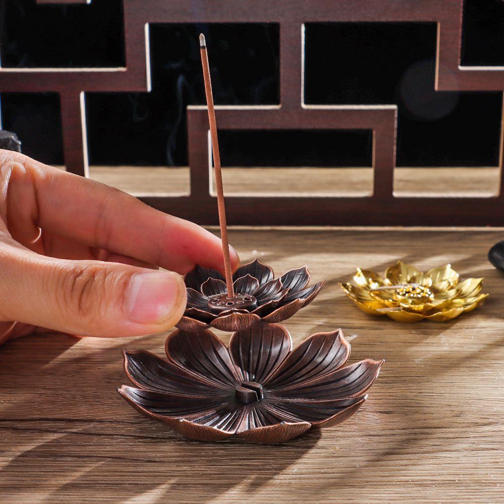 Sandalwood Line Incense Plate Home Decor Incense Burner Buddhism Lotus Incense Holder Joss-stick Inserted