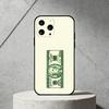 Q-Q version vector banknote Phone Case For iPhone 17,16,15,14,13,12,11 Plus,Pro Max,SE4Soft Silicone Black Cover