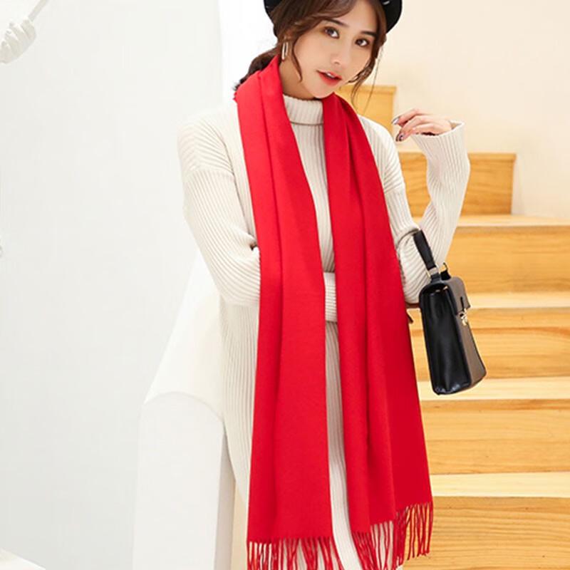 Red Velvet Scarf