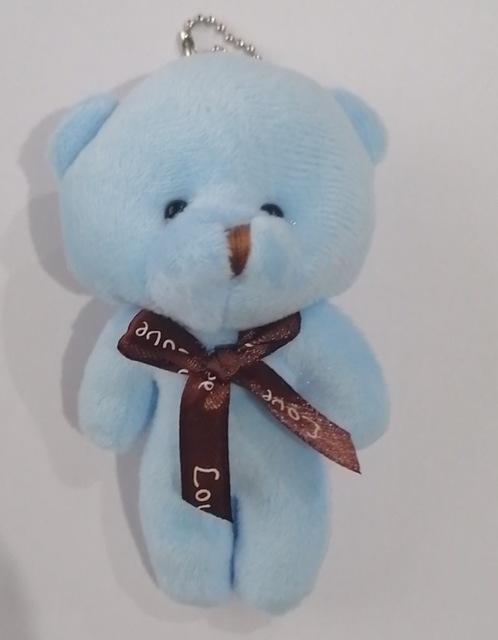 12cm Teddy Bear Doll Cute Animal Bear Plush Toy For Girl Kawaii Mini Stuffed Doll Keychain Bag Pendent Children Party Small Gift