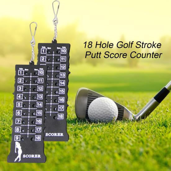 Golf Scoreboard Anti-crack Waterproof Clearly Marked Thickened Golf Scoring Metal 18 Hole Golf Stroke Putt Score Counter Golf Sport