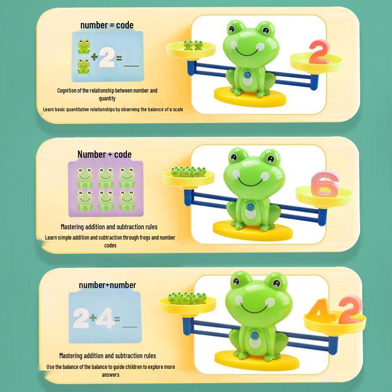 Frog Balance Scale - Early Education Math Toy for Cognitive Development