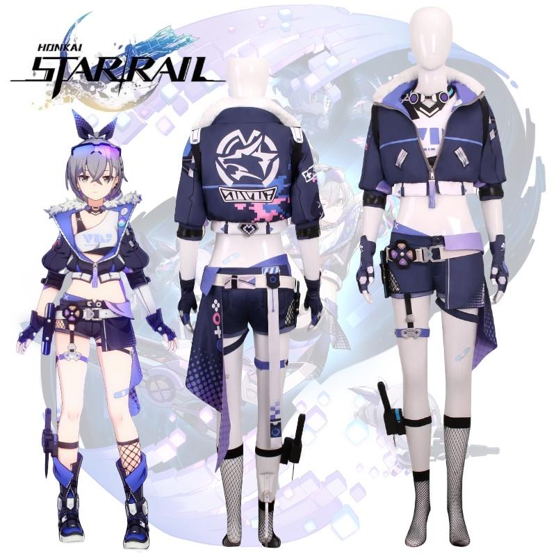 Rail Star Honkai Silver Wolf Cosplay Costume Girls Anime Party Halloween Outfit