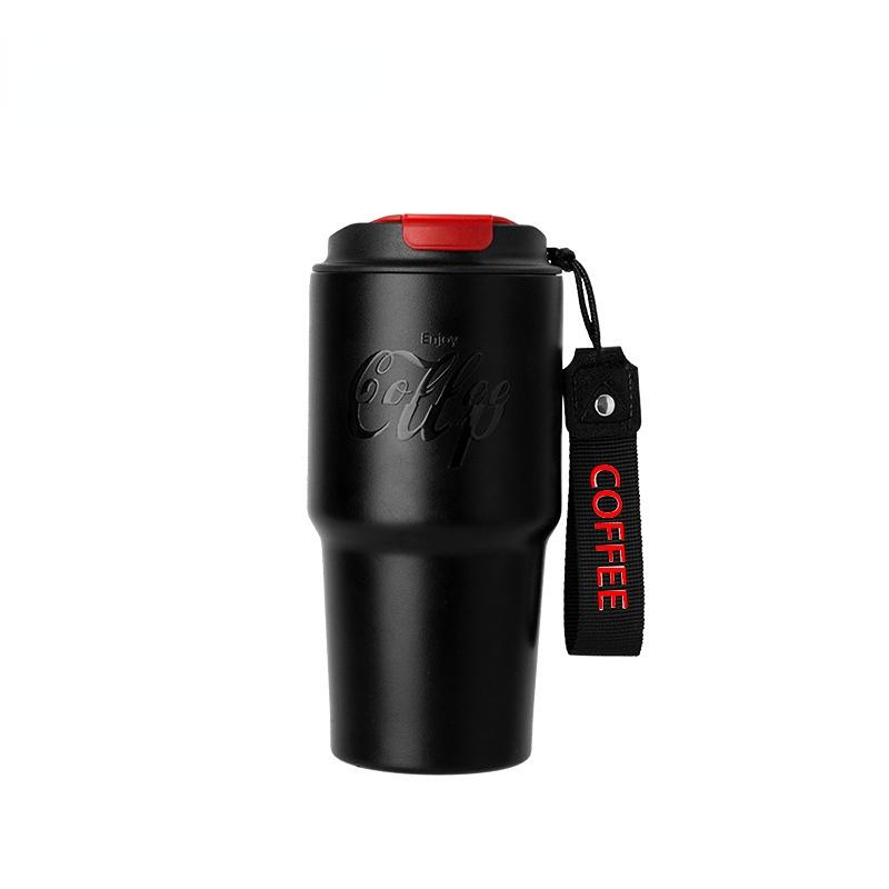 

Многоцелевая портативная чашка-термос 600 мл, вакуумные фляги, портативная чашка-термос из нержавеющей стали, бутылка для воды, дорожная кружка для чая, офисная чашка-термос 600ml чёрный