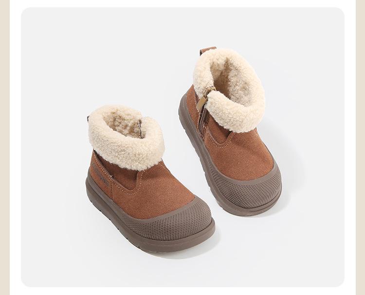 Bottes de neige d'hiver pour tout-petits: Bottes courtes confortables pour petits garçons et filles