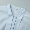 Women's  Fall New Pure Cotton Slim Tie Shirt, European & American Style Commuter Lace-Up Cardigan Top