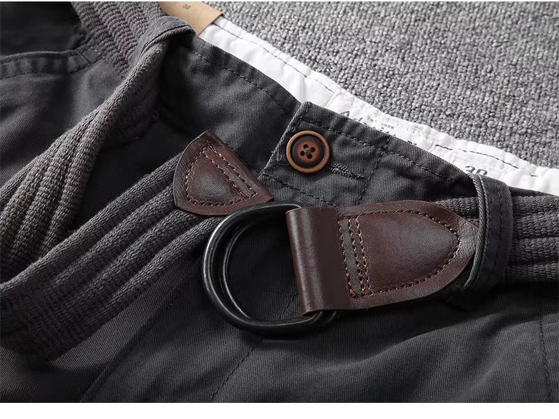 Men's Summer Military Green Casual Shorts - Trendy, Loose, Straight-Fit