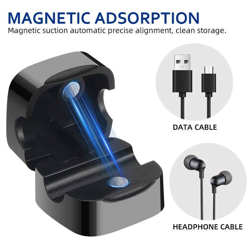 Car Interior Stickers Dashboard Data Cable Clip USB Line Hub Wire Holder For Toyota Corolla Camry Rav4 Yaris Hilux Prius Auris