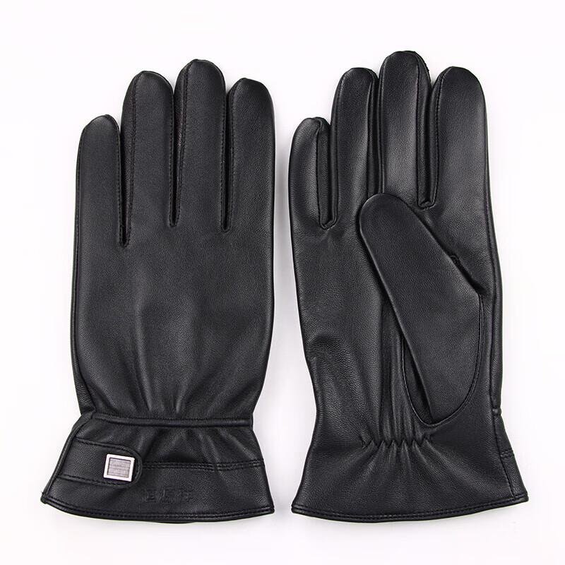 Hengyuanxiang Men's Sheepskin Warm Gloves