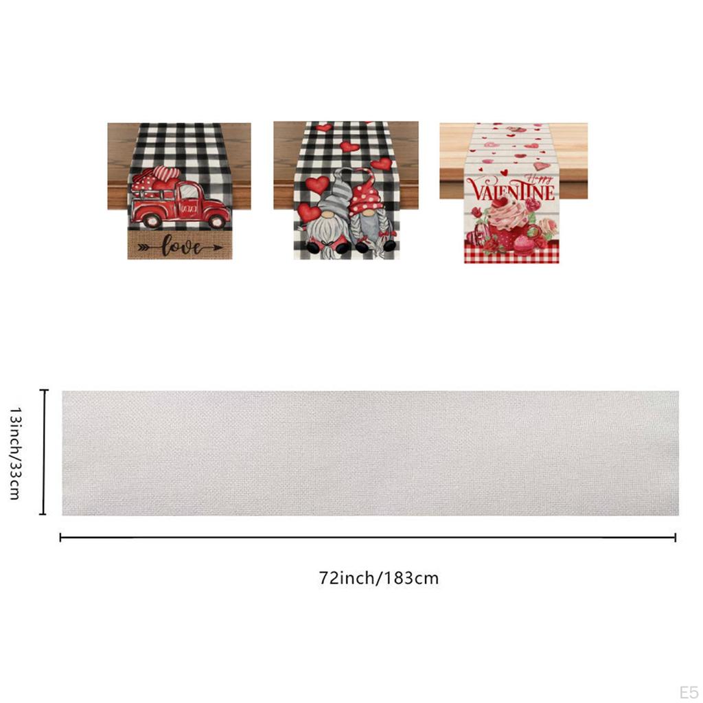 Elegant Valentine's Day Table Runner for Wedding And Christmas Decor
