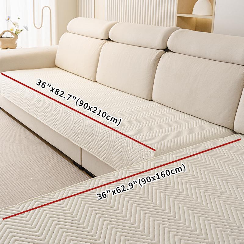 2026 New Autumn/Winter Non-Slip Waterproof Sofa Cover - Simple Style, Thick Brushed Fabric