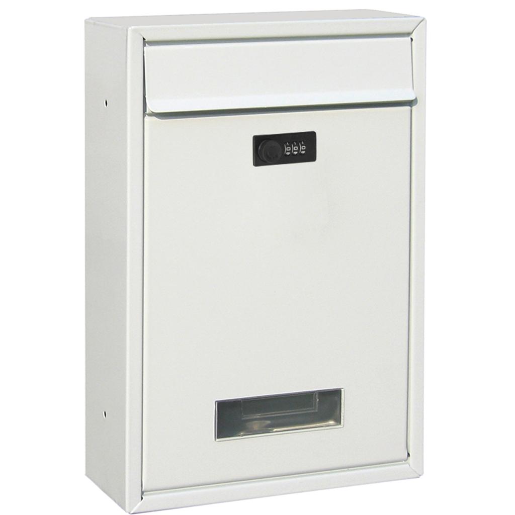 Metal Locking Mailbox Wall Mounted Hanging Mailbox Lockable Outdoor Mail Box for House Front Door External Lock Mailbox Box