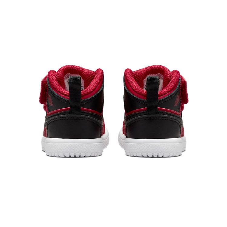 Air Jordan 1 Mid ALT TD Reverse Bred Baby Sneakers Gym-Red Black White AR6352-660