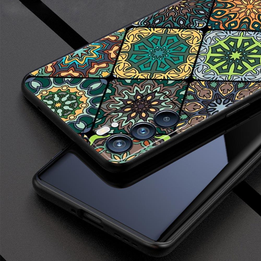 Mandala Flower Totem Case For Oppo Find X6 Pro X5 A54 A53 A52 A9 2020 A15 A95 A17 A16 A76 A74 A57 Reno7 Reno6 Pro Plus 5G Cover