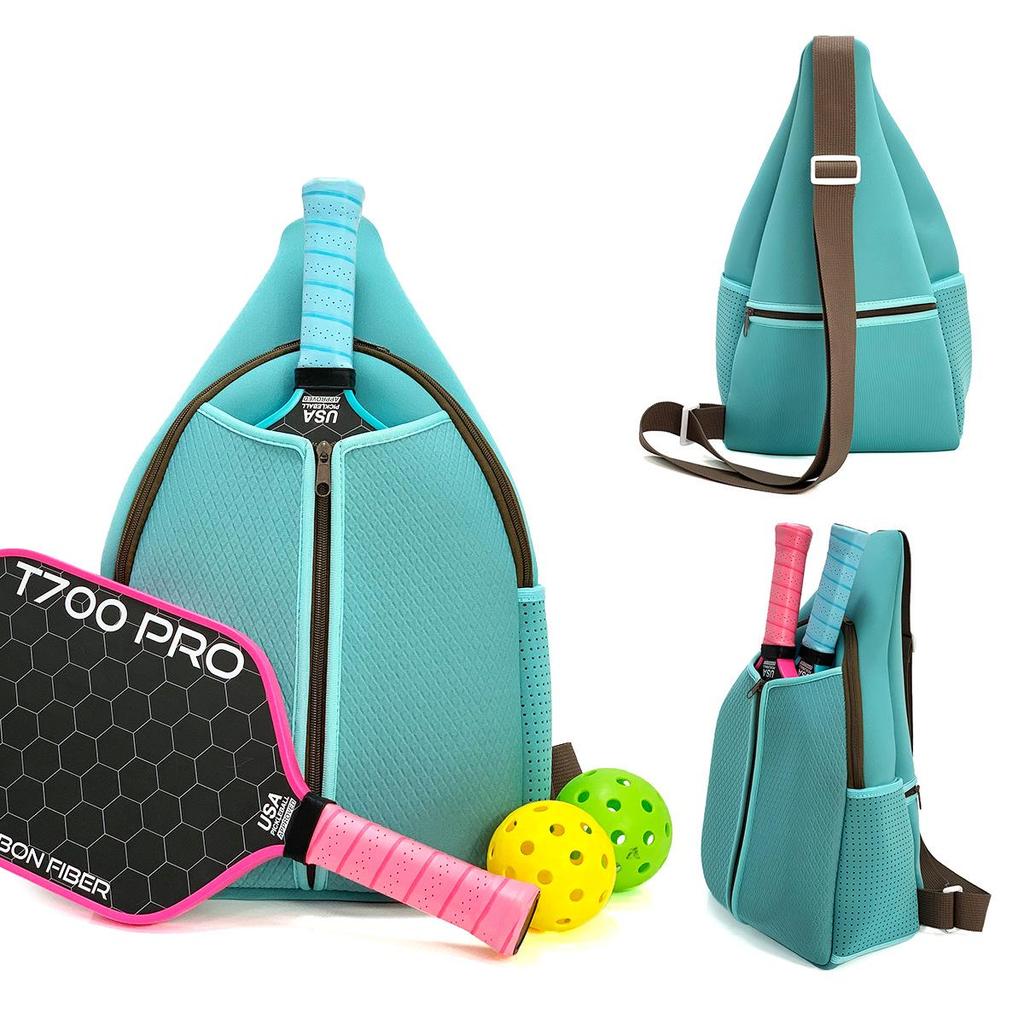 2025 Portable Sports Bag for Badminton, Tennis & Pickleball - Fits 2 Rackets, Handheld, Large-Capacity, Down Cotton