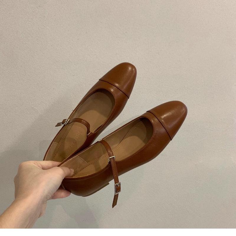 Fashion French Gold Flat Shoes for Women's 2025 New Spring Autumn Silver Mary Jane Women Shoes Scoop Shoes Ladies Plus Size 42 43 44