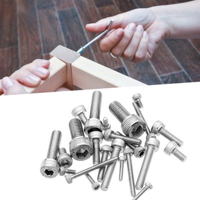 480Pcs M2/M2.5/M3 Stainless Steel Hex Socket Cap Head Screws Bolts Nuts Kit for Electrical Appliances
