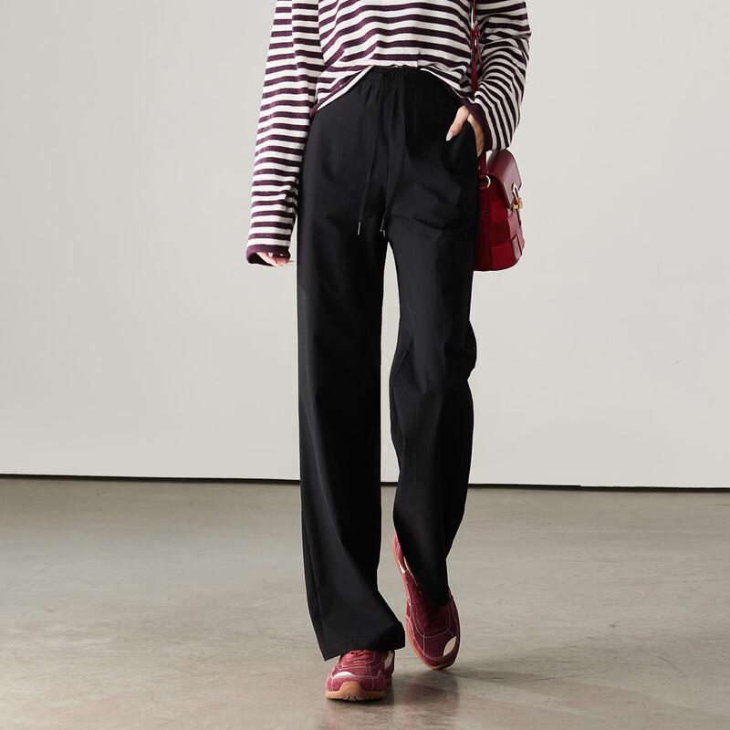 SOFSIL Women s 2026 Spring High-Waist Draped Wide-Leg Pants 28