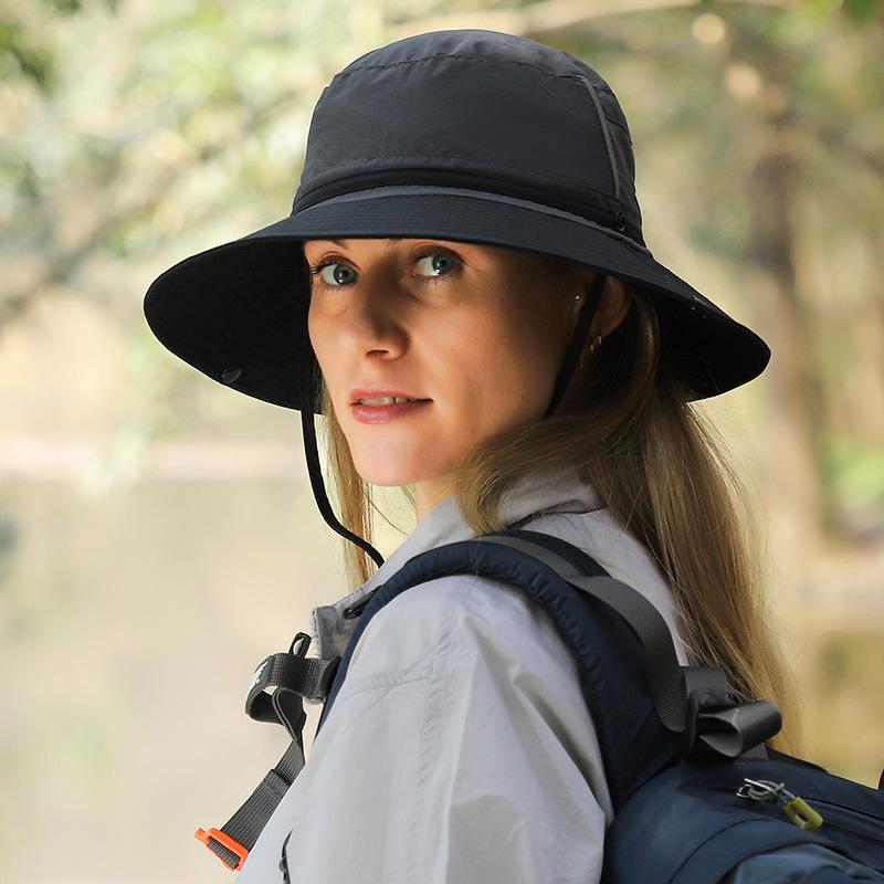 Sun Hats for Women with Ponytail Hole Wide Brim Outdoor Hat Packable Summer Beach Hiking Fishing Hats