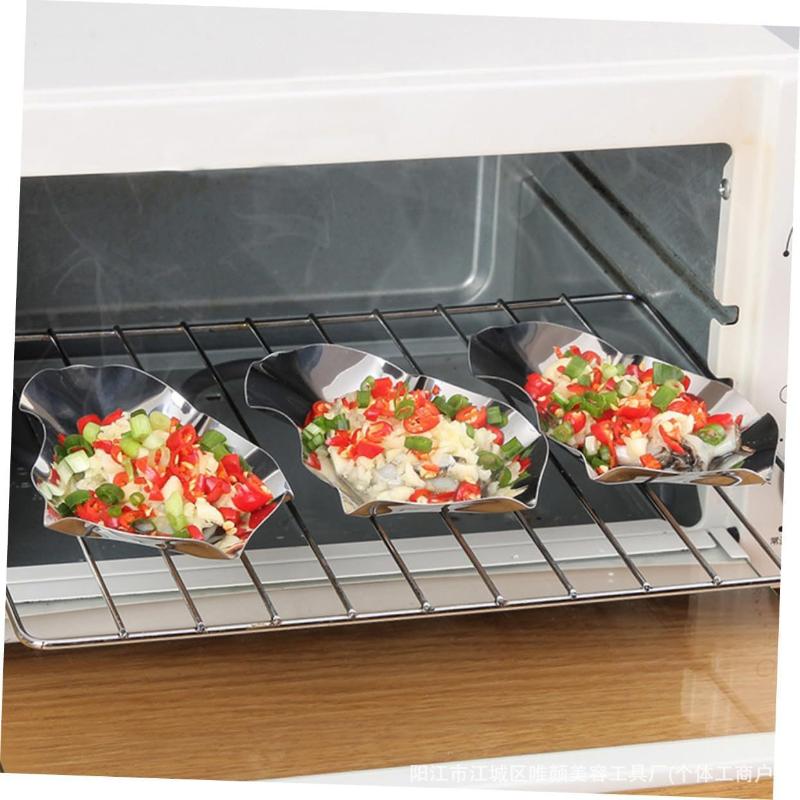 1/2 Pezzi Multifunzione Acciaio Inossidabile Piatti Ostriche Grigliabili Ostriche al Forno Capesante Frutti di Mare Ostriche Padella per Grigliare Riutilizzabile