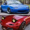 4/Pcs Front/Rear Miata LED Side Marker Lamp Lights for 1990-1997 Mazda Miata MX-5/1999-2005 Mazda Miata MX5 Black Smoked Lens Driver/Passenger