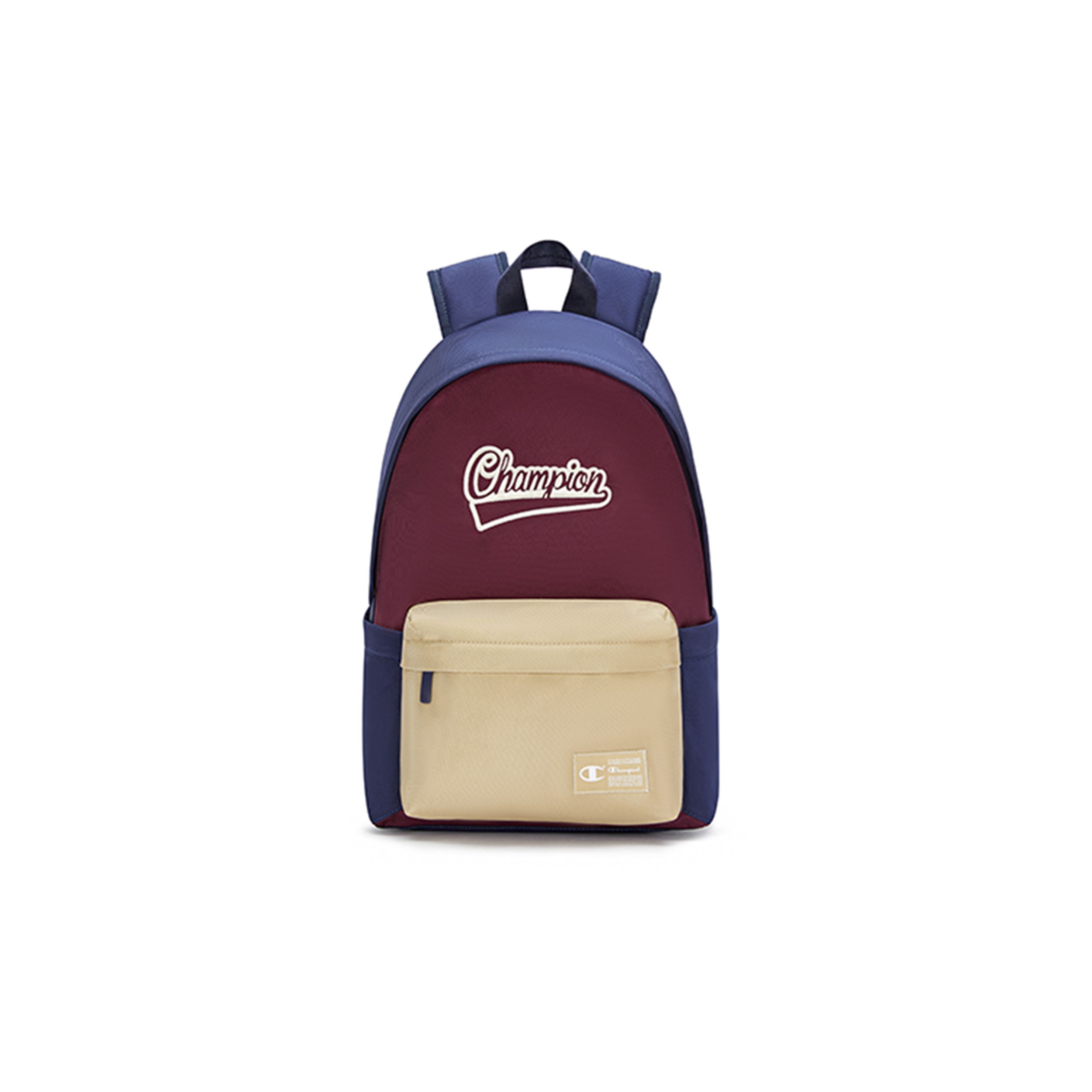 

Champion Team Backpack 3D Embroidery Color Block Versatile Casual Sports Zipper Fabric Medium Size Unisex Backpacks U4AACPU02 Black