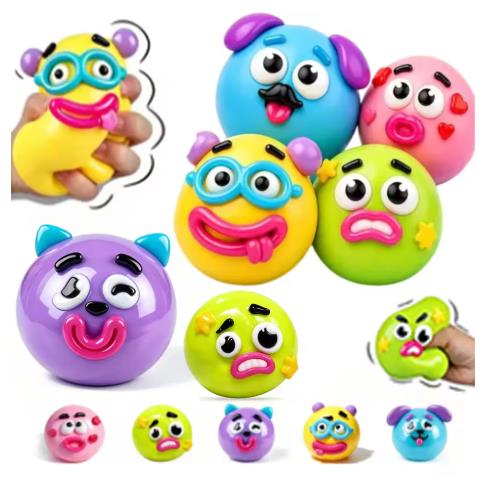 NEW DIY Smushers Squishy, Curiosities Dog Face Swap Squishy Toy, Soft Moldable Cute Slow Rise Squeeze Toy, Relaxing Sensory