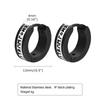 Men's Gothic Viking Runes Hoop Earrings Stainless Steel Waterproof Vintage Huggie Earrings Hip Hop Punk Party Jewelry Gifts Boys