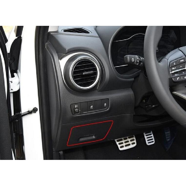 For Hyundai Kona Encino 2018-2023 Silver Titanium Main Driver Storage Box Cover