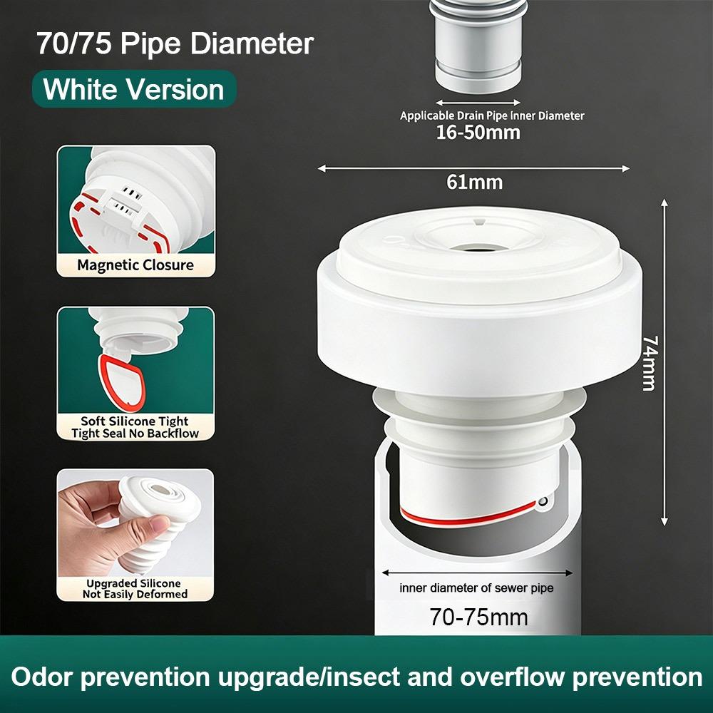 Silicone Water Drains Connector Anti-odor Leakage Protection Floor Drain Seal Ring Washing Machine Water Plug Kitchen Sink