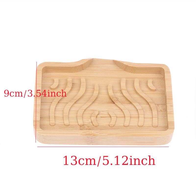 

Wood Bar Soap Saver Self Draining Soap Case Bamboo Soap Dish Holder Tray for Bathtub Hotel Home Countertop Drying Shower Sink