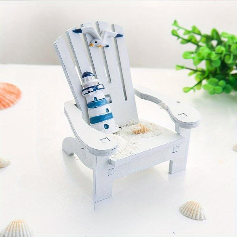 1PC Mini Beach Chair Ornament Ocean Scene Decor Photography Props Summer Gift